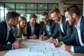 Espace de travail moderne et inspirant pour professionnels
