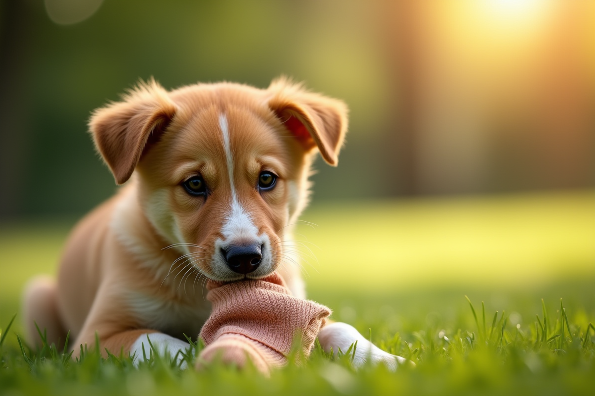 chiot mordille