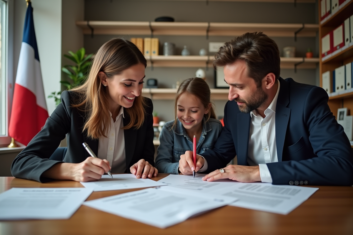 Signature de papiers d